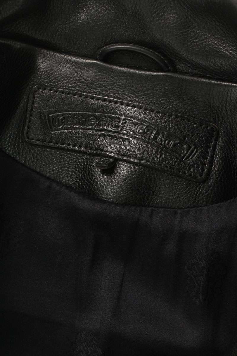 Chrome Hearts JJ DEAN Large Cross Leather Jacket Size S
