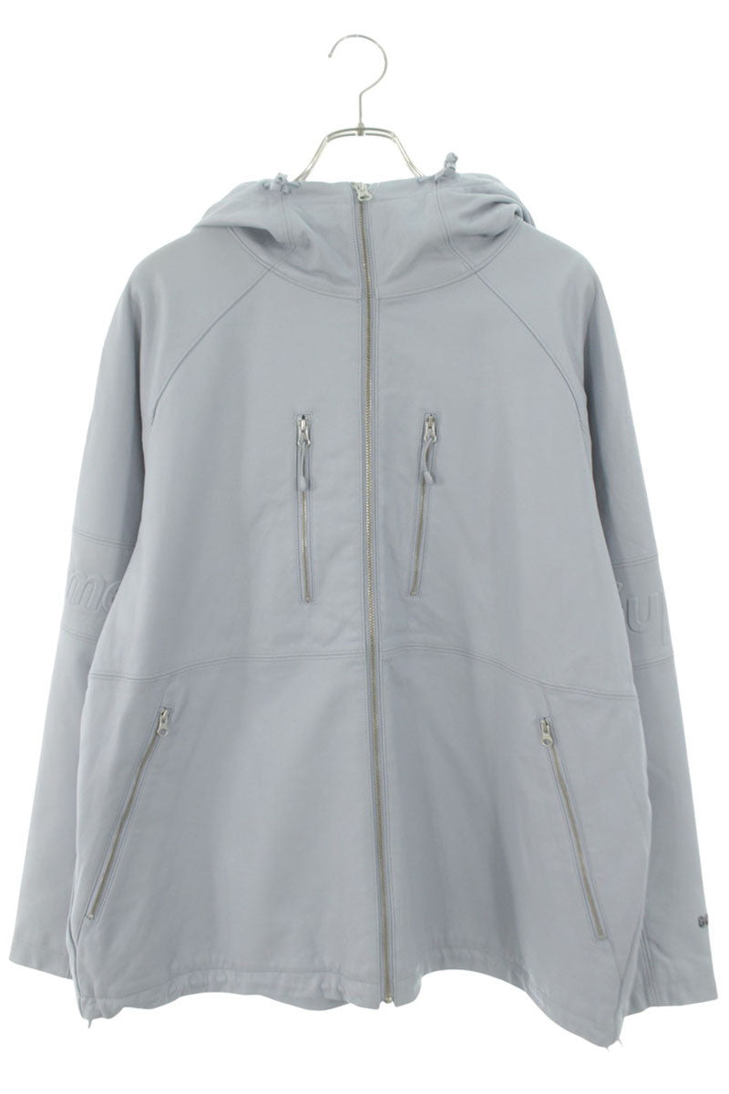 SUPREME 22SS GORE-TEX Leather Jacket Light Blue Size L
