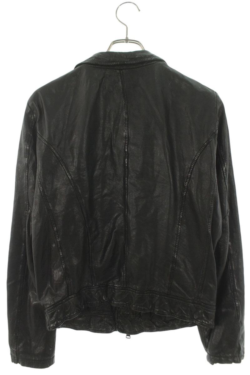 GIORGIO BRATO Black Lamb Leather Jacket Size S