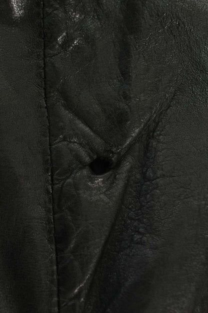 GIORGIO BRATO Black Lamb Leather Jacket Size S