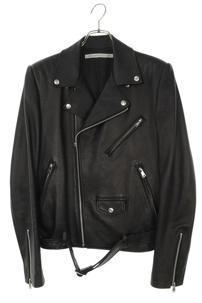 JOHNLAWRENCESULLIVAN Black Lambskin Rider Leather Size S