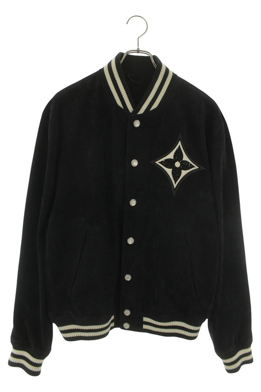 LOUISVUITTON 24AW Embellished Drumskin Bomber Leather Size L