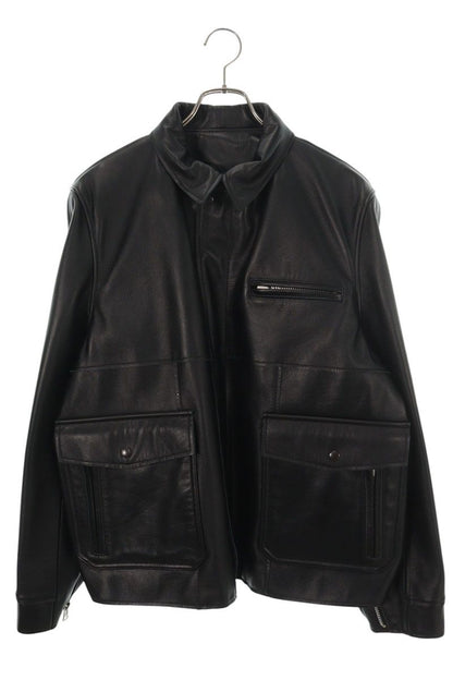 Sacai 26SS Cow Leather Blouson Jacket Black Size 3