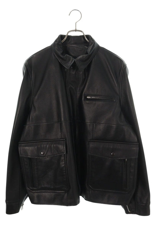 Sacai 26SS Cow Leather Blouson Jacket Black Size 3