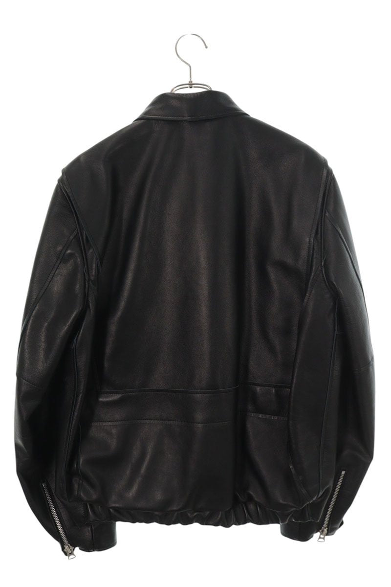 Sacai 26SS Cow Leather Blouson Jacket Black Size 3