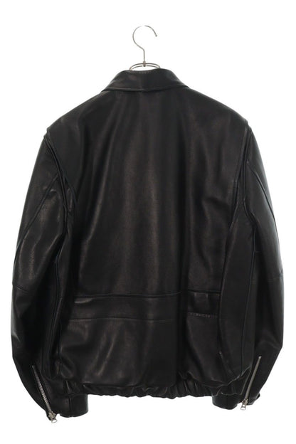 Sacai 26SS Cow Leather Blouson Jacket Black Size 3