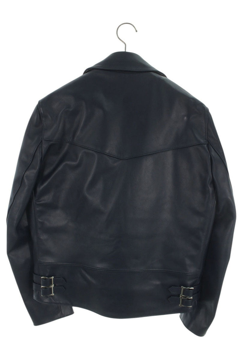 Lewis Leathers 402T Navy Red Horsehide Rider Jacket Size XS