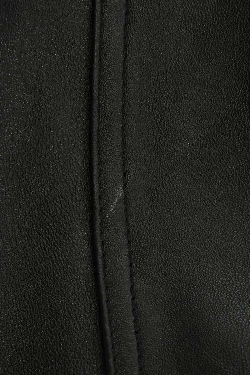 AVIREX Light Signature Varsity Leather Jacket Black Size L