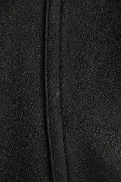 AVIREX Light Signature Varsity Leather Jacket Black Size L