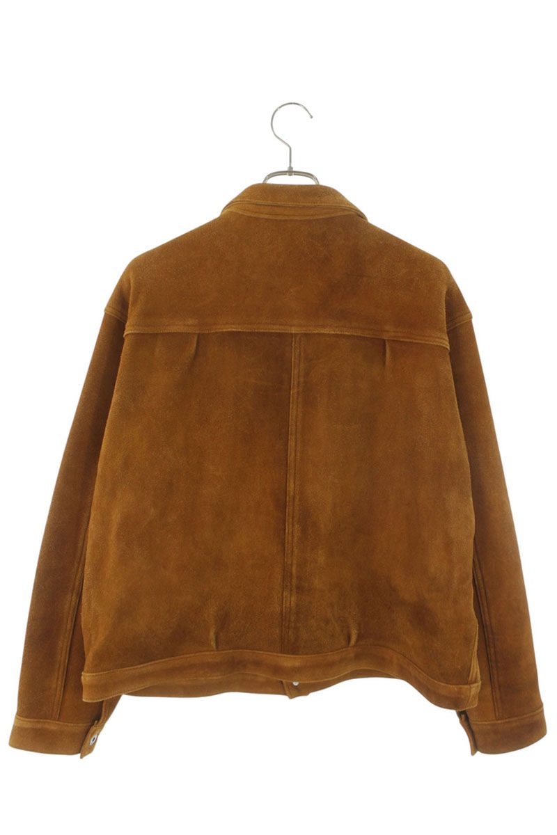 A.PRESSE 25AW Brown Deerskin Suede Leather Jacket Size L
