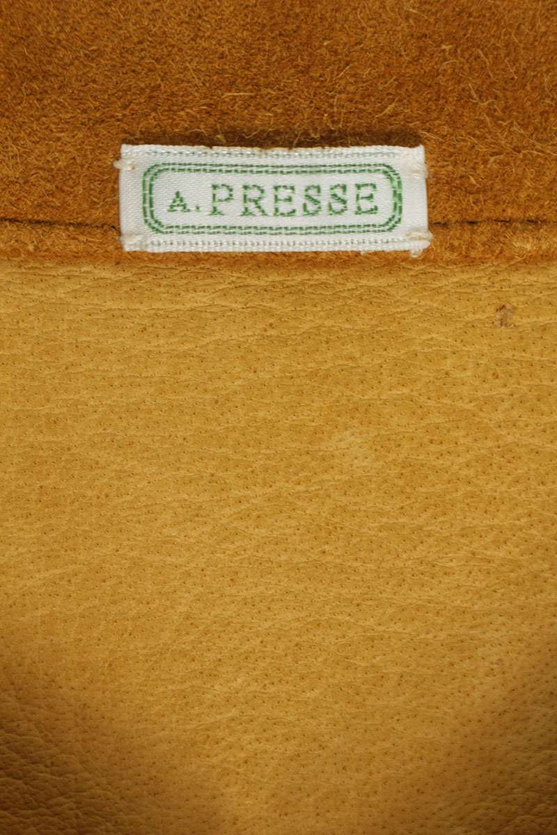 A.PRESSE 25AW Brown Deerskin Suede Leather Jacket Size L