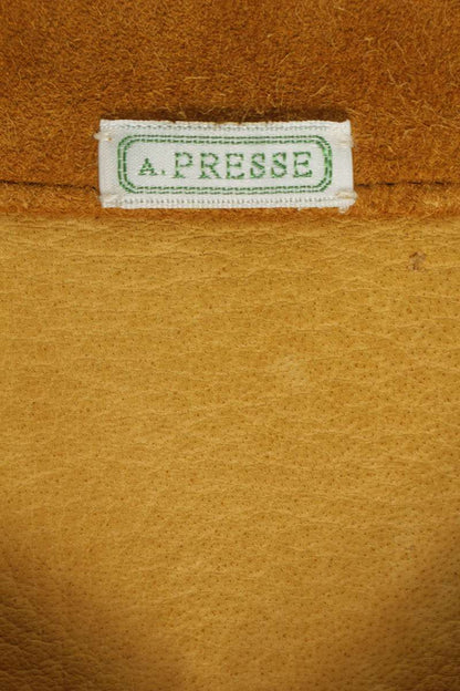 A.PRESSE 25AW Brown Deerskin Suede Leather Jacket Size L