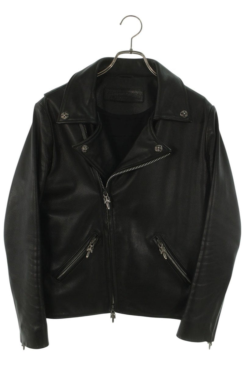 Chrome Hearts BASIC MOTO Cross Ball Dagger Zip Size S