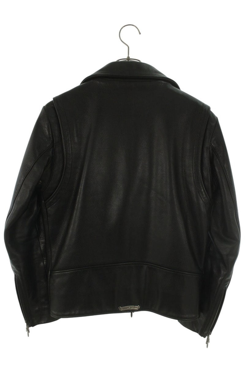 Chrome Hearts BASIC MOTO Cross Ball Dagger Zip Size S