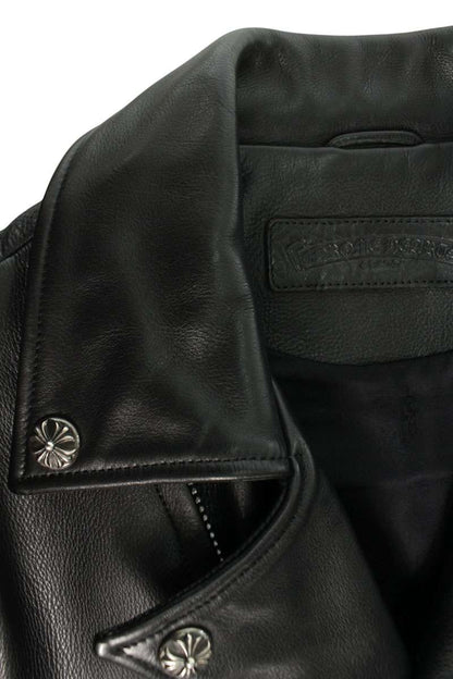 Chrome Hearts BASIC MOTO Cross Ball Dagger Zip Size S