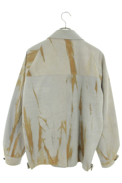 SUGARHILL 20SS Shibori Dye Sheep Leather Jacket Gray Size M