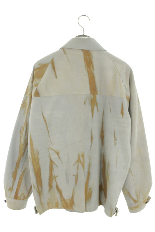 SUGARHILL 20SS Shibori Dye Sheep Leather Jacket Gray Size M