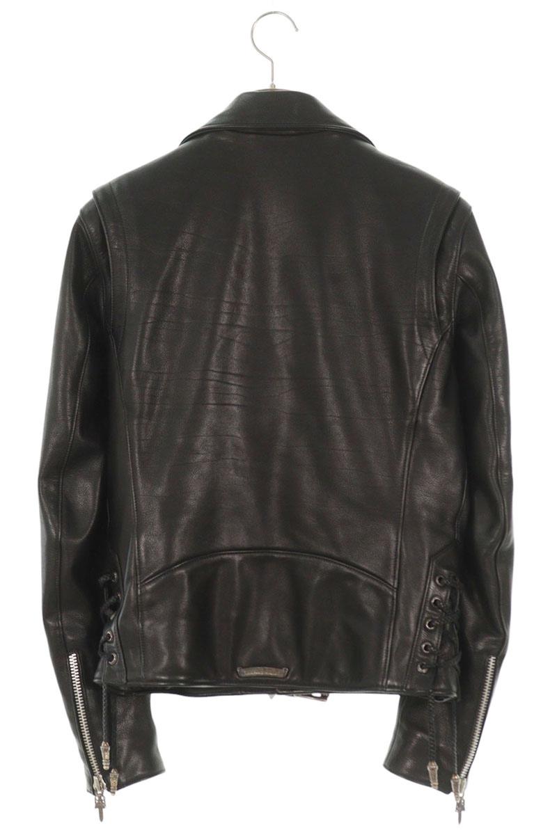 Chrome Hearts JJ DEAN Dagger Zip Rider Jacket Black Size M