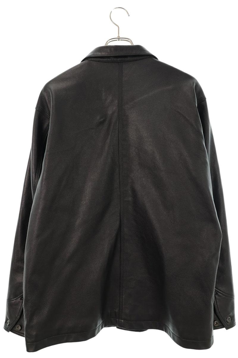 schott Lamb Leather Coverall Jacket Black Size L