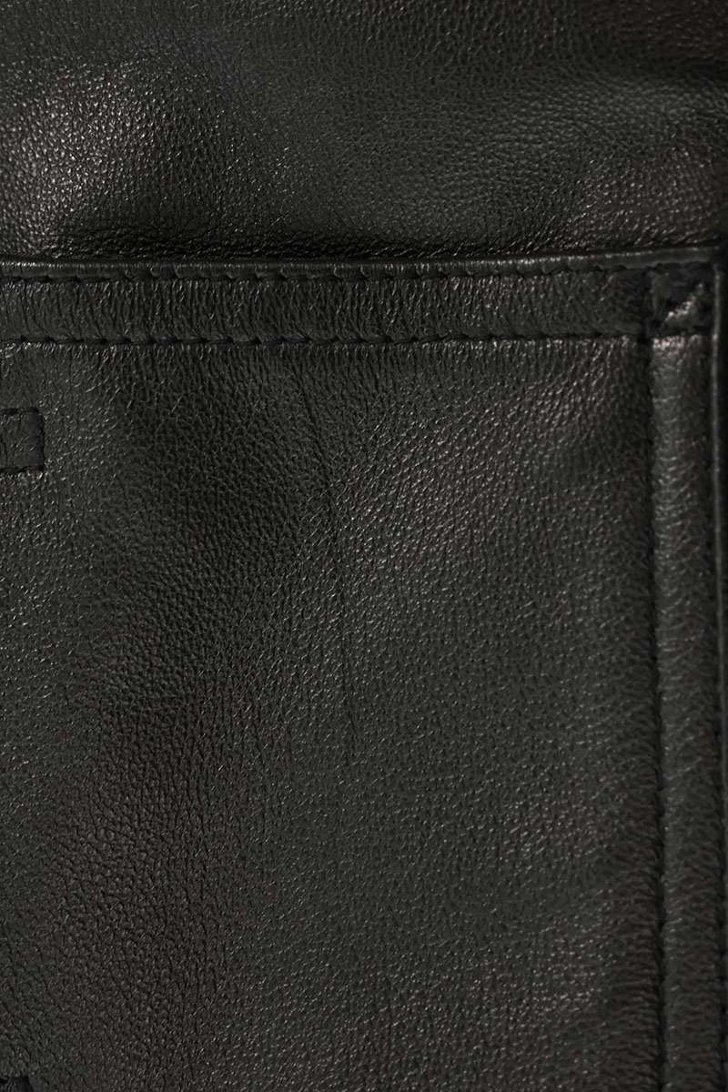 schott Lamb Leather Coverall Jacket Black Size L