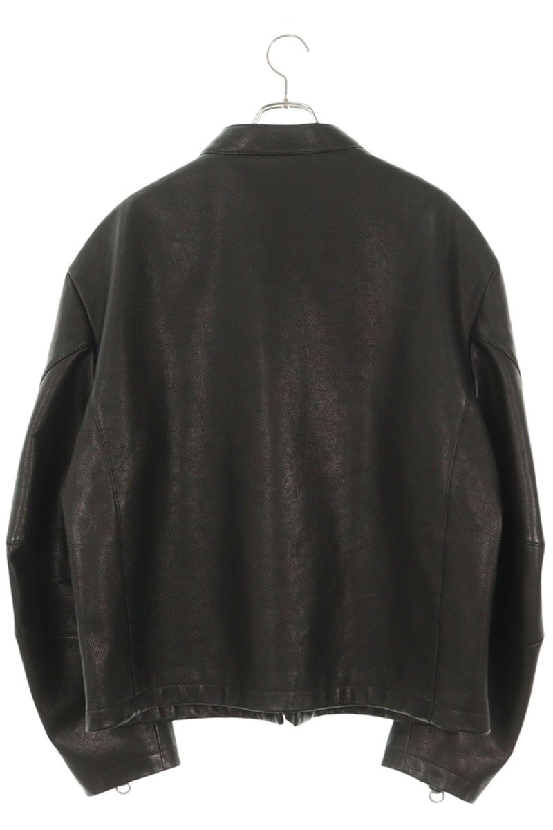 GUCCI Horsebit Black Leather Jacket Size M