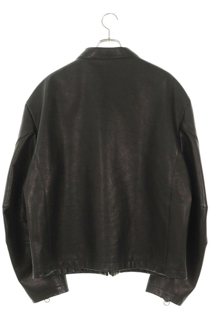 GUCCI Horsebit Black Leather Jacket Size M
