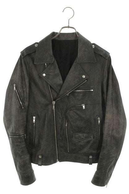Rick Owens 25SS BAUHAUS STOOGES Faded Leather Jacket Size 48