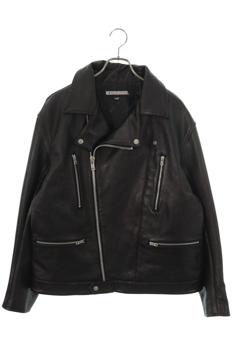 NEIGHBORHOOD 25AW Double Riders Leather Jacket Black Size XL