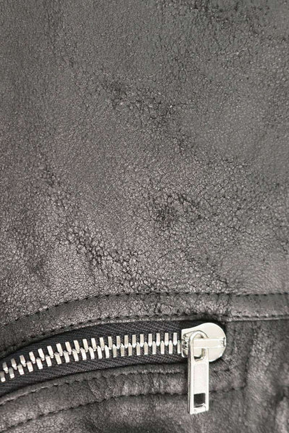 Rick Owens Bauhaus Flight Lambskin Jacket Black Size 50