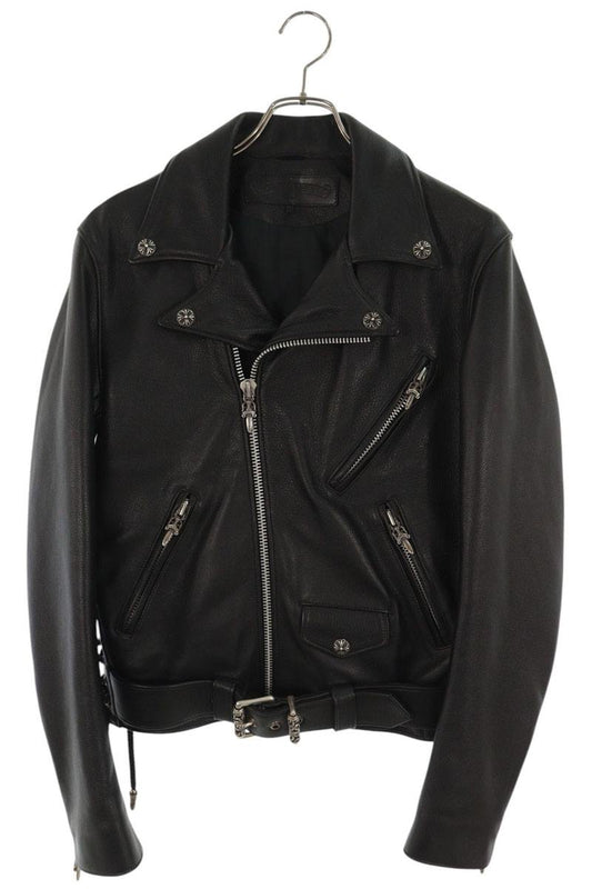 Chrome Hearts JJ Dean Dagger Zip Leather Jacket Size S