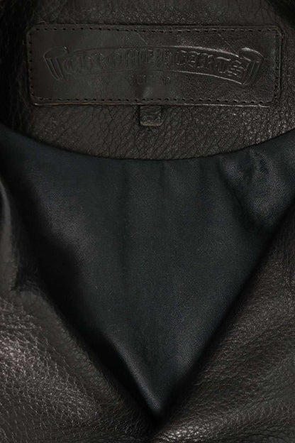 Chrome Hearts JJ Dean Dagger Zip Leather Jacket Size S