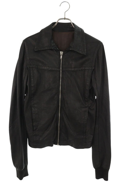 Rick Owens 08SS Single Lambskin Leather Jacket Black Size XS