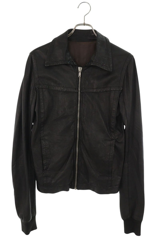 Rick Owens 08SS Single Lambskin Leather Jacket Black Size XS