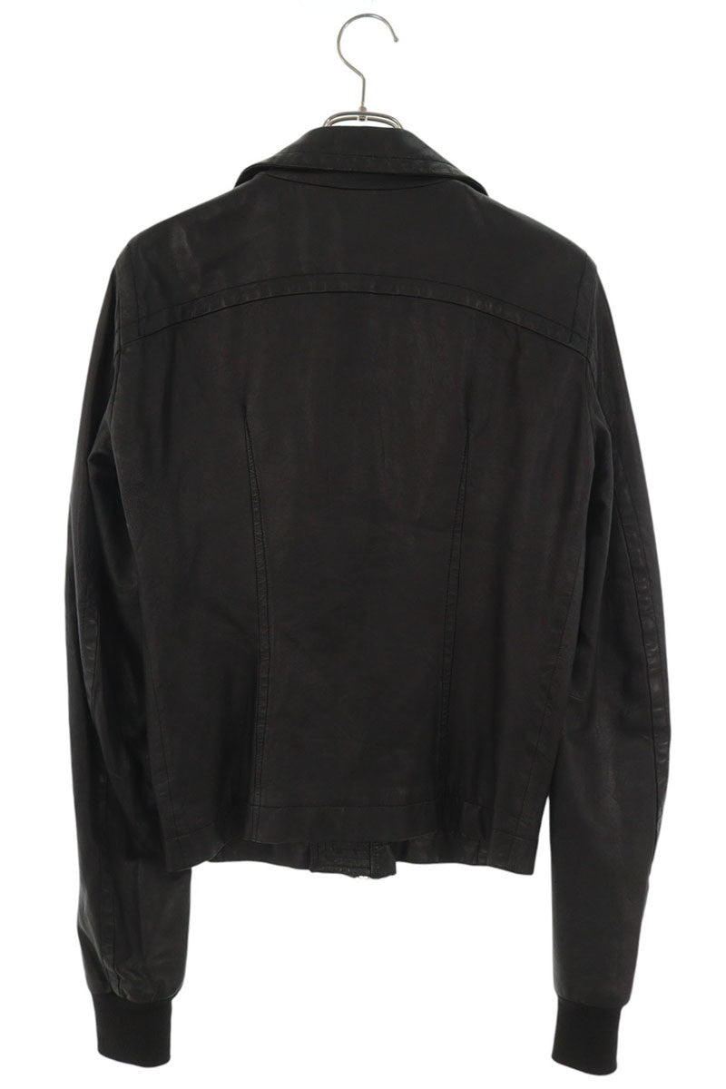 Rick Owens 08SS Single Lambskin Leather Jacket Black Size XS