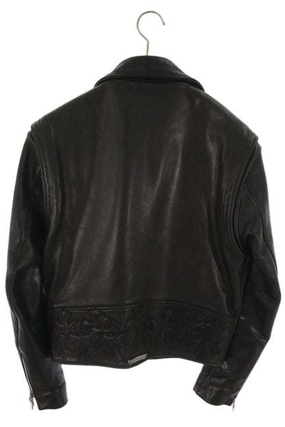 Chrome Hearts BASIC MOTO Rider's Jacket Black/Silver Size XS