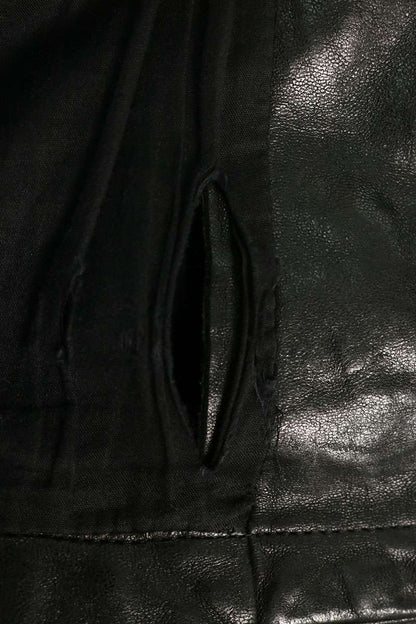 Rick Owens Blood Leather Jacket Black Size 46