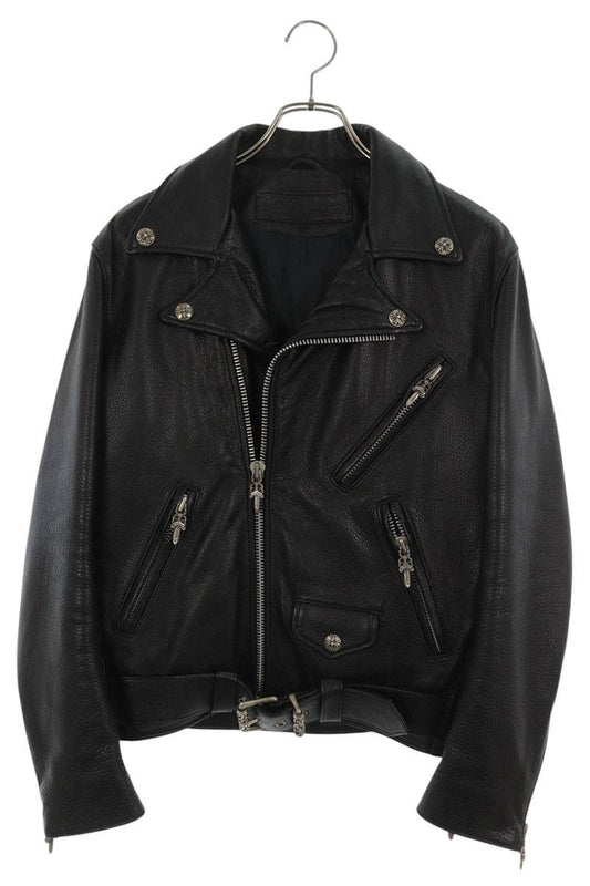 Chrome Hearts JJ DEAN Dagger Zip Cowhide Jacket Multi Size S
