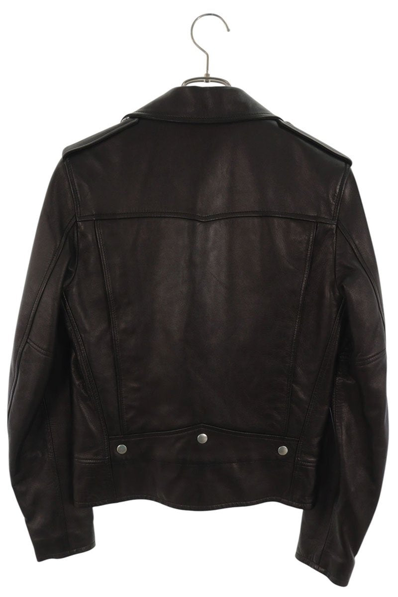 SAINT LAURENT PARIS Classic Motorcycle Jacket Black Size 42