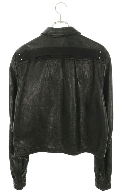 Rick Owens Alice Straw Lamb Leather Jacket Size 48