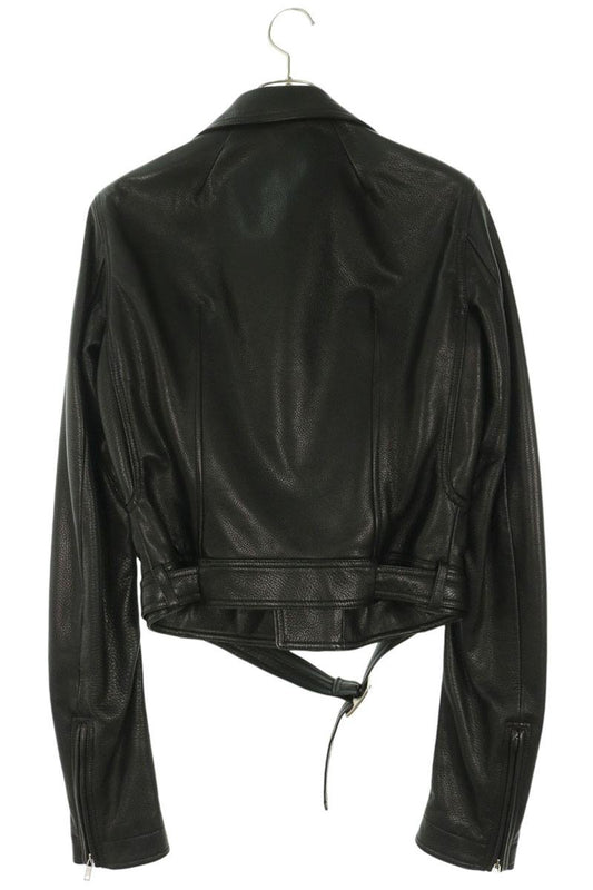 Rick Owens Double Riders Leather Jacket Black Size 46