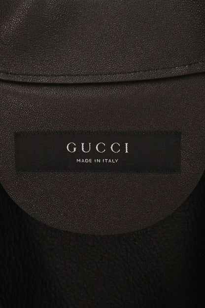 GUCCI 26AW Grainy Zip Jacket Black/Gray Size 52