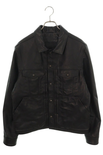 Chrome Hearts WHIP LUSH Cross Ball Leather Jacket Size M