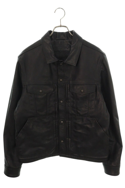 Chrome Hearts WHIP LUSH Cross Ball Leather Jacket Size M