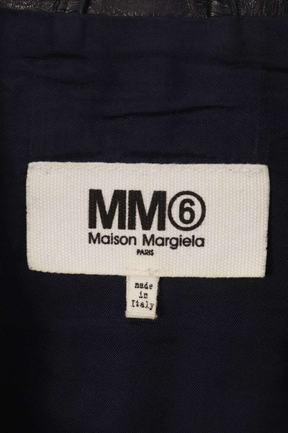 MM6 20SS Dark Navy Hachinoji Riders Leather Jacket Size 38