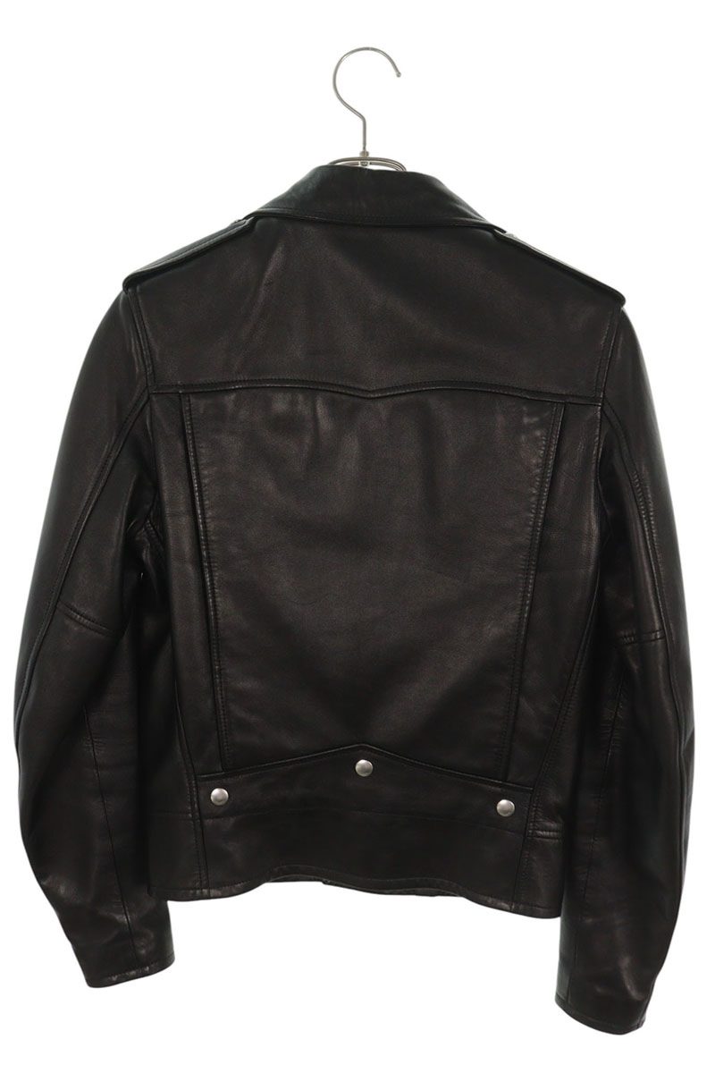 SAINT LAURENT PARIS Classic Motorcycle Jacket Black Size 42