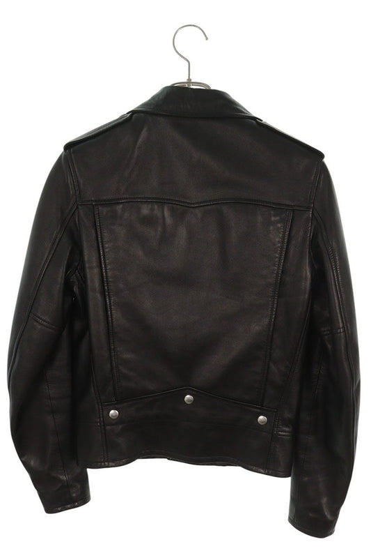 SAINT LAURENT PARIS Classic Motorcycle Jacket Black Size 42