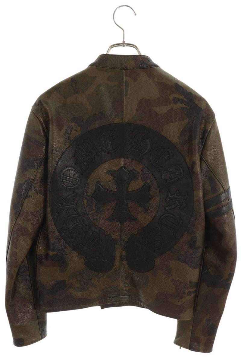 Chrome Hearts Racing 2 Cross Patch Camo Jacket Size S