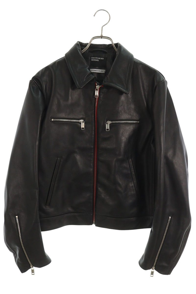 ENFANTS RICHES DEPRIMES Back Human Leather Jacket Size L