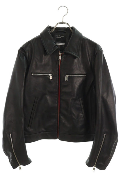 ENFANTS RICHES DEPRIMES Back Human Leather Jacket Size L
