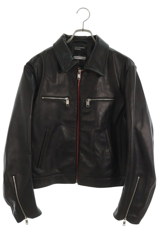 ENFANTS RICHES DEPRIMES Back Human Leather Jacket Size L